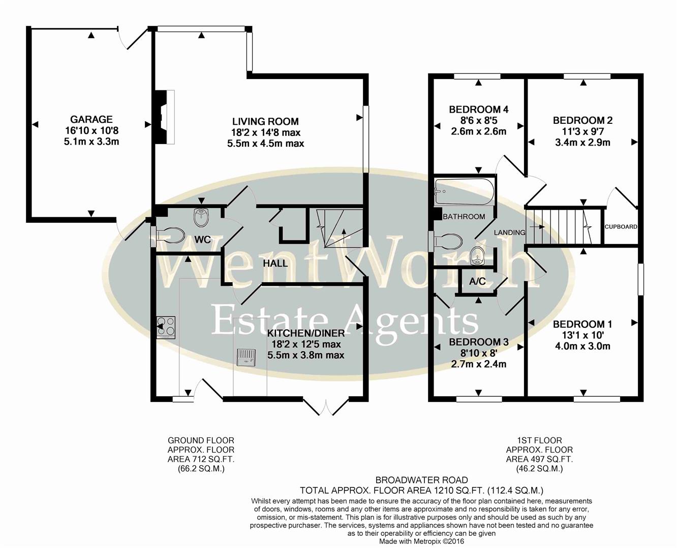 Floorplan for Reading, RG10