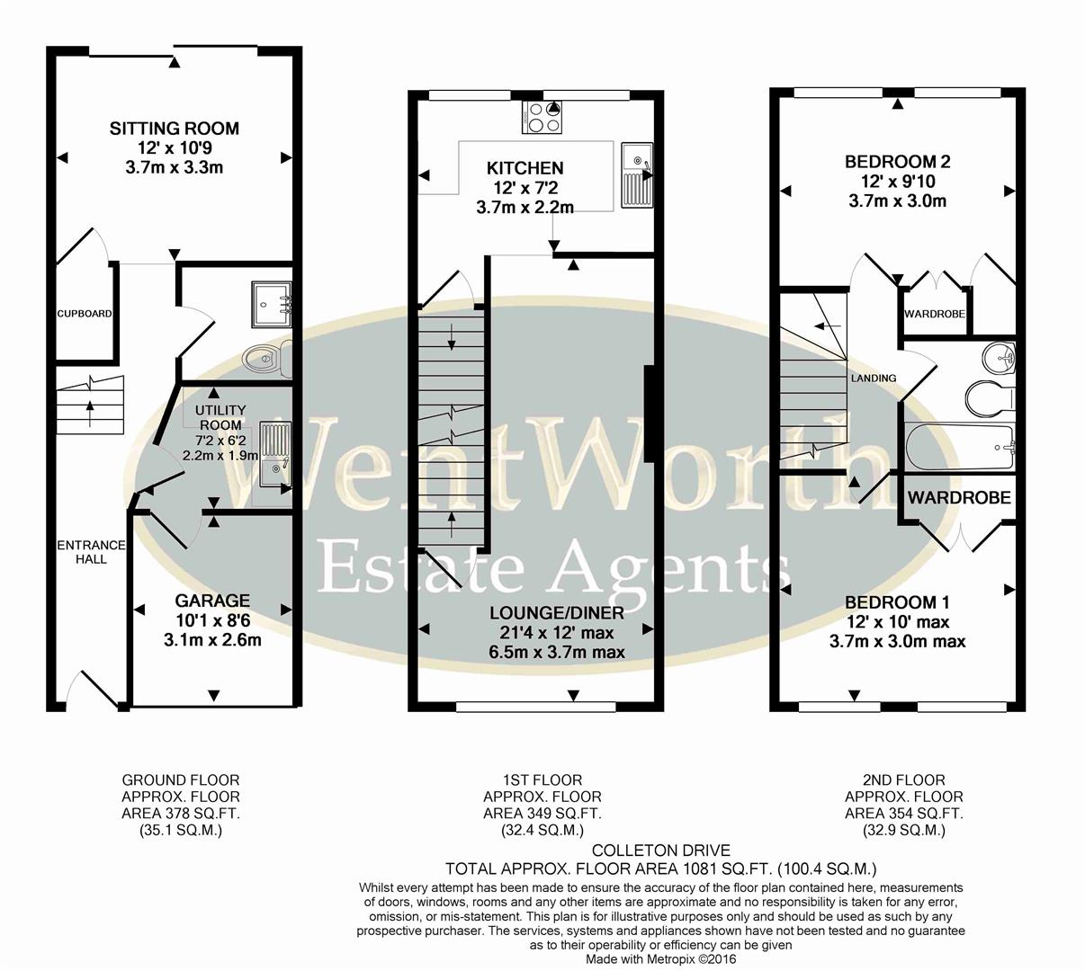 Floorplan for Reading, RG10