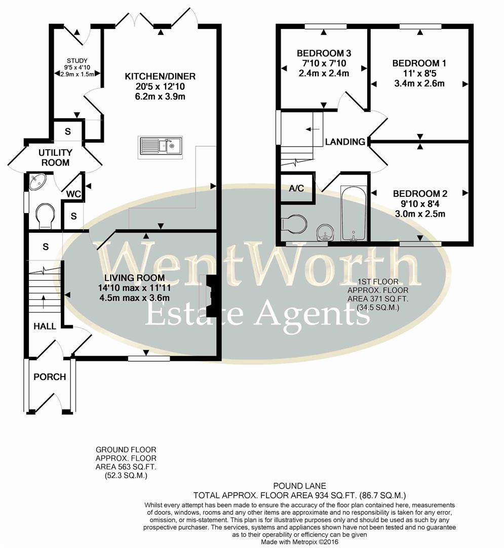 Floorplan for Reading, RG4